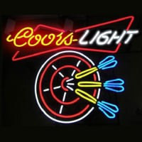 Coors Dart Beer Neon Sign