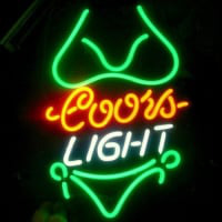 Coors Green Bikini Neon Sign