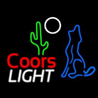 Coors Light Coyote Neon Sign