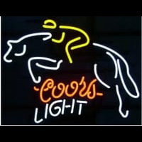Coors Light Race Horse Neon Sign