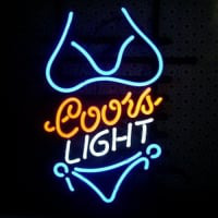 Coors Purple Bikini Neon Sign
