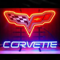 Corvette Shop Open Neon Sign