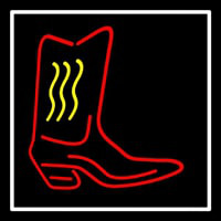 Cowboy Boot With Border Neon Sign