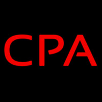 Cpa Neon Sign