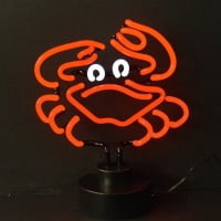 Crab Desktop Neon Sign