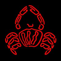 Crab Logo Red Neon Sign