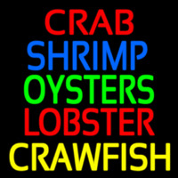 Crab Shrimp Oyster Lobster 1 Neon Sign