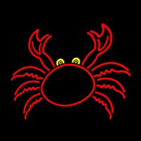 Crab With Logo 1 Neon Sign
