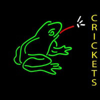 Crickets With Logo Neon Sign