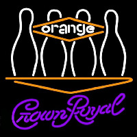 Crown Royal Bowling Orange Beer Sign Neon Sign