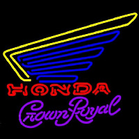 Crown Royal Honda Motorcycles Gold Wing Beer Sign Neon Sign