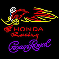 Crown Royal Honda Racing Woody Woodpecker Crf 250 450 Motorcycle Beer Sign Neon Sign