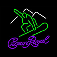 Crown Royal Logo Surfboard Beer Sign Neon Sign