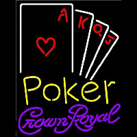 Crown Royal Poker Ace Series Beer Sign Neon Sign