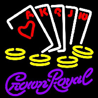 Crown Royal Poker Ace Series Beer Sign Neon Sign