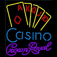 Crown Royal Poker Casino Ace Series Beer Sign Neon Sign
