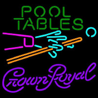 Crown Royal Pool Tables Billiards Beer Sign Neon Sign
