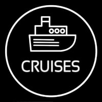 Cruises Icon Button Neon Sign