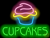 Cupcakes Neon Sign