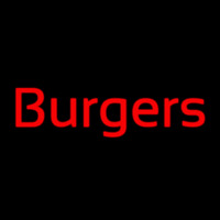 Cursive Burgers Neon Sign