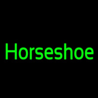 Cursive Horseshoe Neon Sign