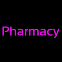 Cursive Pink Pharmacy Neon Sign