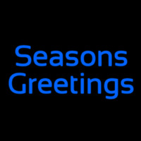 Cursive Seasons Greetings Neon Sign