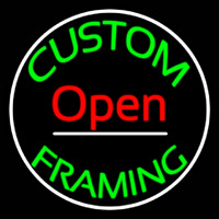 Custom Framing Open Frame With Border Neon Sign