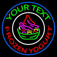 Custom Made Frozen Yogurt Neon Sign