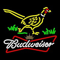 Custom Pheasant Budweiser Tie Crown Neon Sign