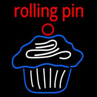 Custom Rolling Pin Cupcake 1 Neon Sign