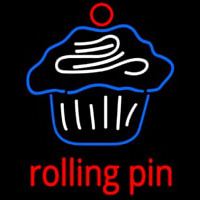 Custom Rolling Pin Cupcake 2 Neon Sign