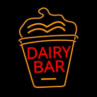 Dairy Bar With Logo Neon Sign