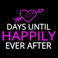 Days Until Happily Neon Sign