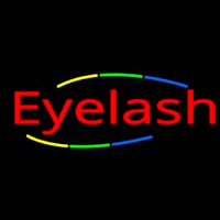 Deco Style Multi Colored Eyelash Neon Sign