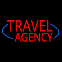 Deco Style Travel Agency Neon Sign