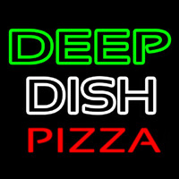 Deep Dish Pizza Neon Sign