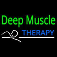 Deep Muscle Therapy Neon Sign