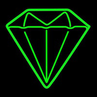 Diamond Green Logo Neon Sign