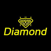 Diamond Yellow Neon Sign