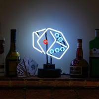 Dice Desktop Neon Sign