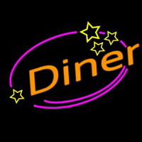 Diner With Star Neon Sign