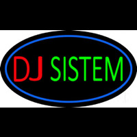 Dj System Block 2 Neon Sign