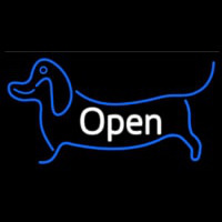 Dog Logo Open 2 Neon Sign