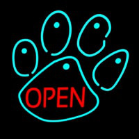 Dog Open Logo 4 Neon Sign