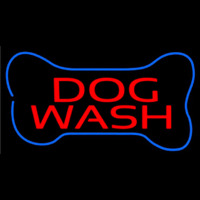 Dog Wash With Bone Neon Sign