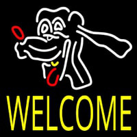 Dog Welcome 1 Neon Sign