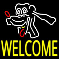 Dog Welcome Neon Sign