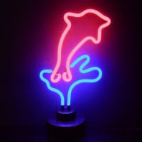 Dolphin Desktop Neon Sign