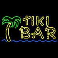 Dolphin Tiki Bar Neon Sign